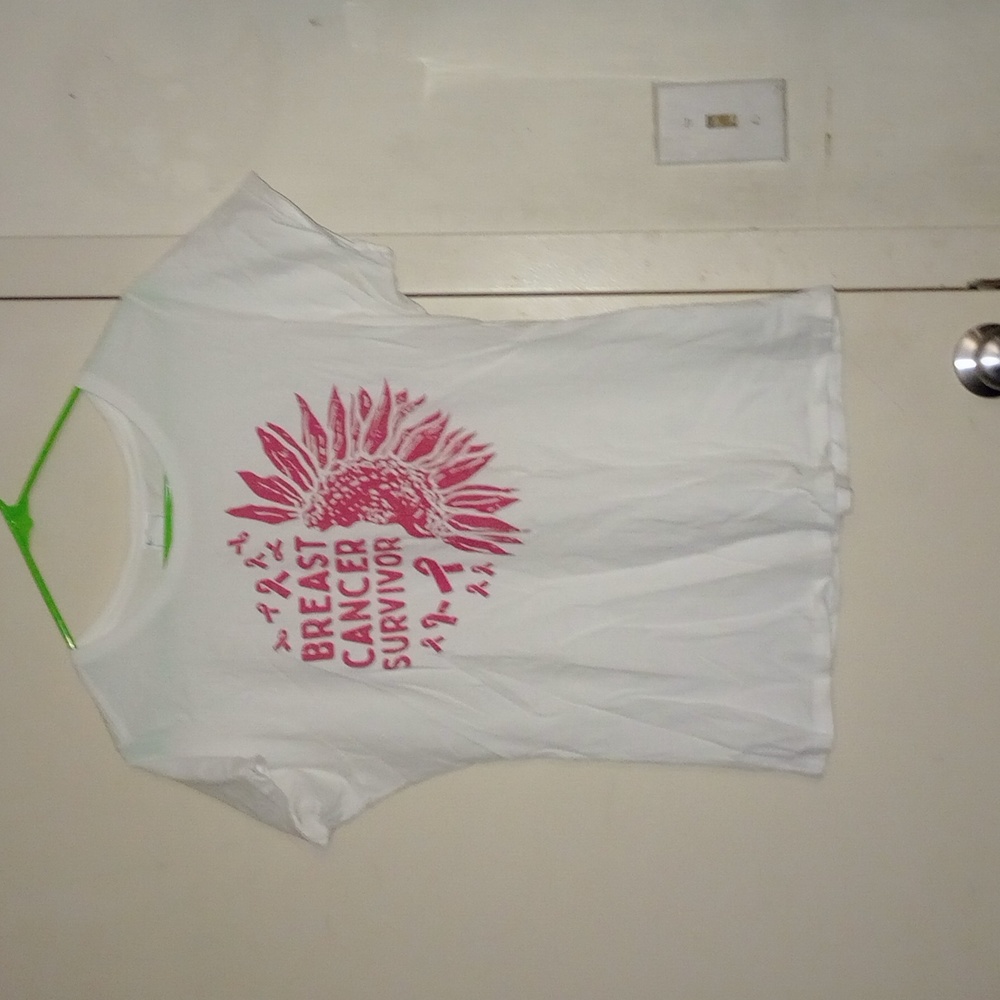 Breast Cancer Survivor T-Shirt With Sunflower